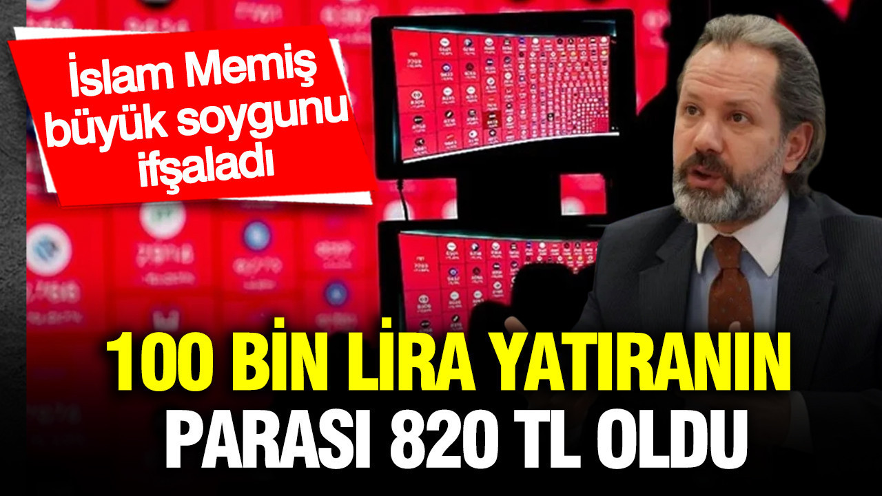 İslam Memiş, Yatırımcıları Uyardı: 100 Bin Lira Yatıranların Parası 820 TL’ye Düştü